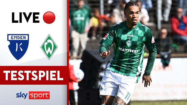 Werder Bremen testet am Samstag, 19.07. gegen Kickers Emden - Sky Sport zeigt das Testspiel LIVE im kostenlosen Stream.