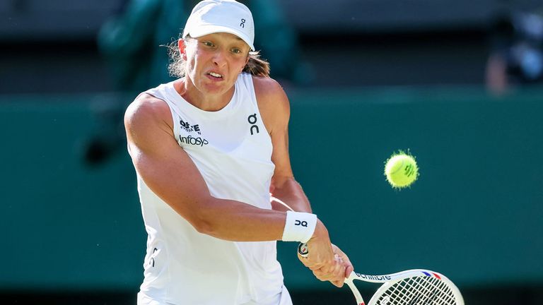 Iga Swiatek im Wimbledon-Finale.