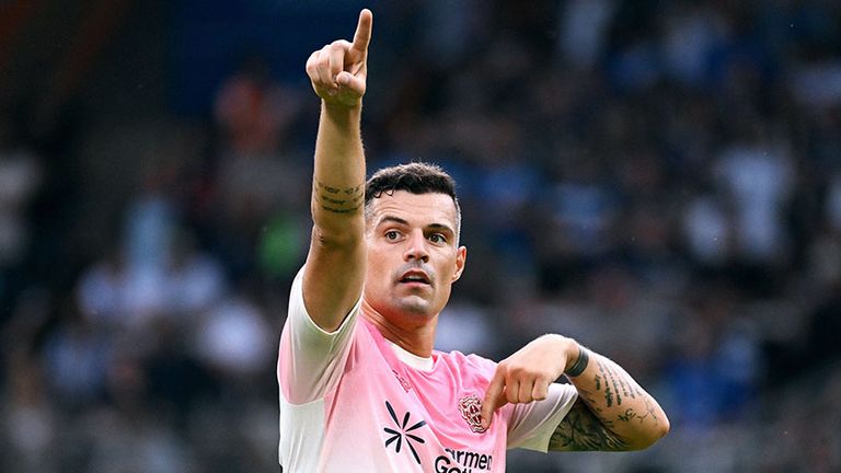 Granit Xhaka steht seit Sommer 2023 bei Bayer 04 Leverkusen unter Vertrag.
