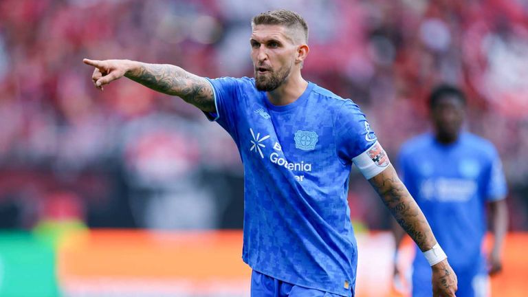 Kapitän Robert Andrich und Leverkusen spielten gegen Bremen in Überzahl nur Remis.