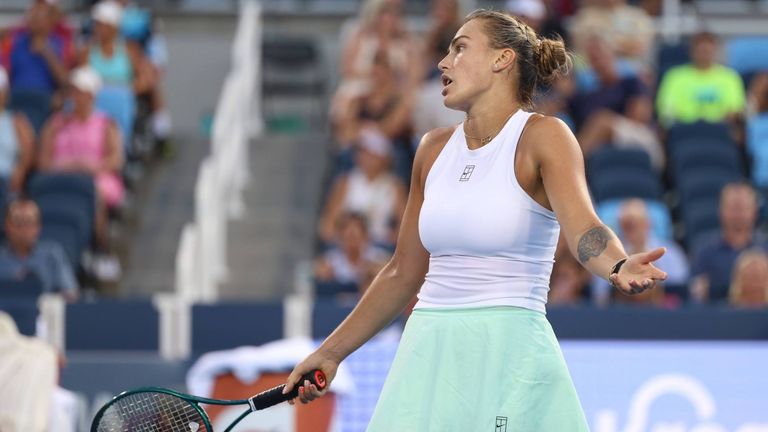 Aryna Sabalenka ist beim WTA-Turnier in Cincinnati/Ohio im Viertelfinale ausgeschieden.
