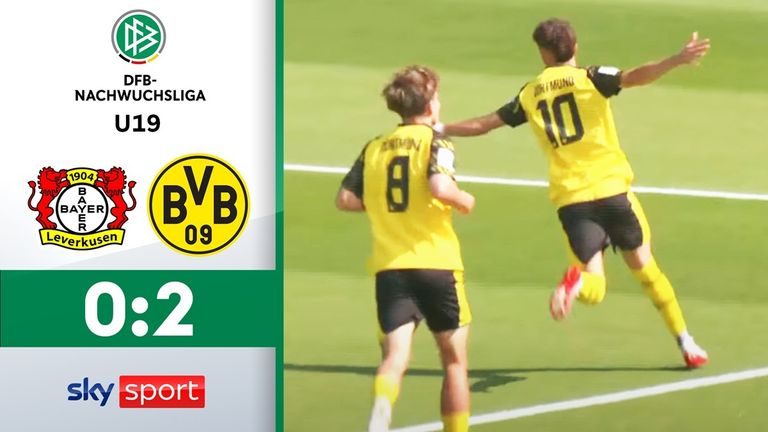 Die U19 des BVB schlägt auf fremden Boden Bayer Leverkusen mit 2:0.