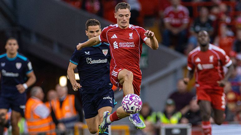 Florian Wirtz fügt sich beim FC Liverpool bislang gut ein.