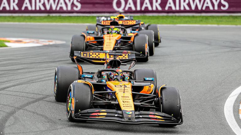 Oscar Piastri führt beim GP in Zandvoort.