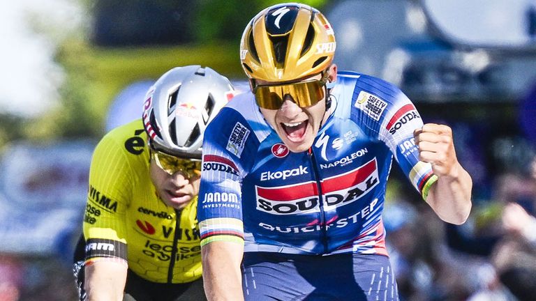 Remco Evenepoel (v.) wechselt zu Red Bull-Bora-hansgrohe.