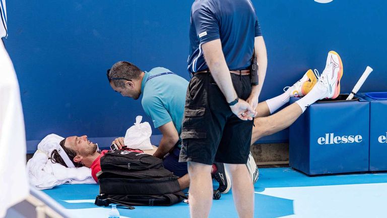Wurde in Cincinnati von der Hitze bezwungen: der französische Tennisprofi Arthur Rinderknech.