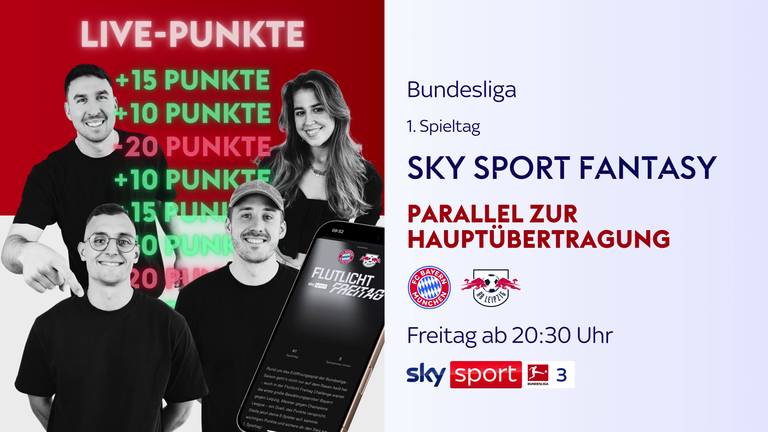 Neu zum Saisonstart: Sky Sport Fantasy mit Kickbase