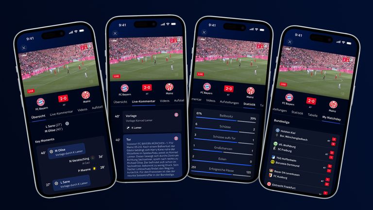 Noch näher am Spiel - Das Live Event Center mit My Matchday