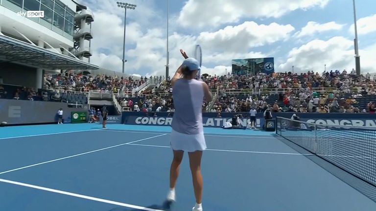 Iga Swiatek steht im Viertelfinale beim Masters in Cincinnati.