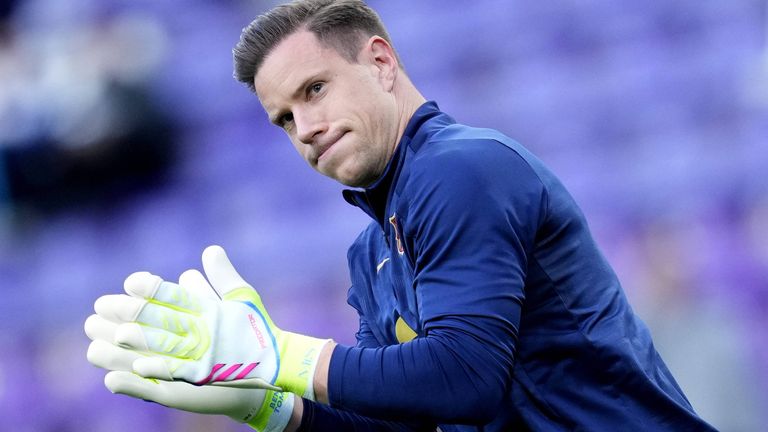 DFB-Torwart Marc-Andre ter Stegen spielt seit 2014 für den FC Barcelona.
