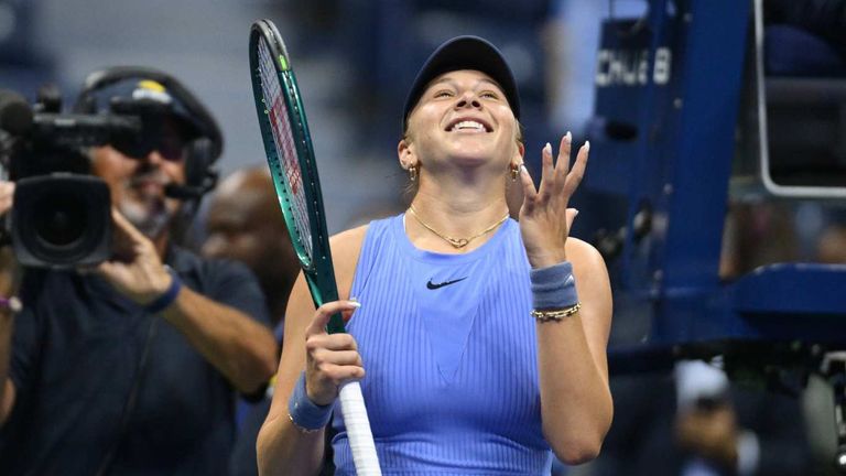 Amanda Anisimova steht zum ersten Mal im Finale der US Open.
