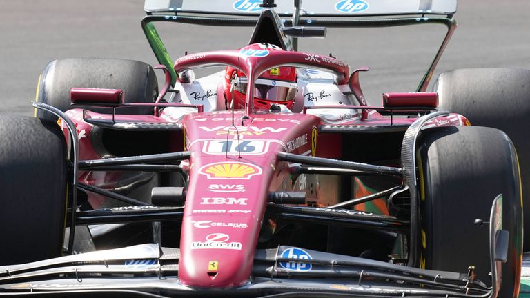 Charles Leclerc (Ferrari) in Monza.