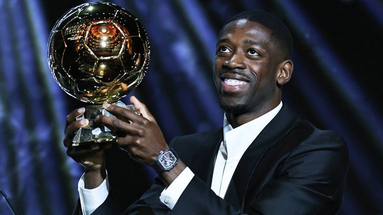 Ousmane Dembele setzte sich beim Ballon d'Or deutlich durch.