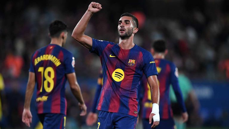Brachte seinen FC Barcelona mit einem Doppelpack auf die Siegerstraße: Ferran Torres.