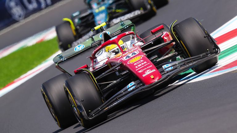 Lewis Hamilton (Ferrari) in Monza.