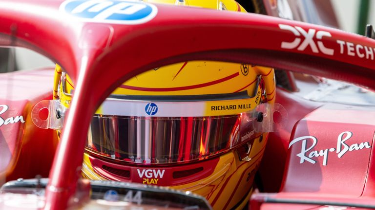 Lewis Hamilton scheiterte im Ferrari in Baku bereits in Q2.