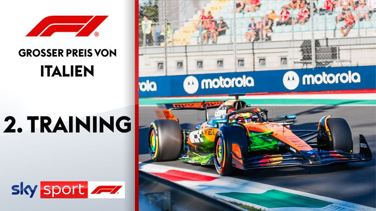 Im 2. Freien Training in Monza macht McLaren-Pilot Lando Norris erstmals ernst und fährt die schnellste Rundenzeit. 