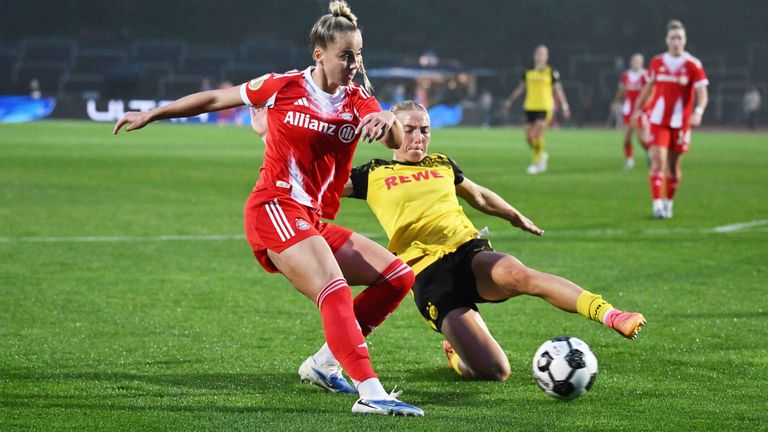 Giulia Gwinn ist zurück auf dem Rasen und besiegt mit ihrem FC Bayern den BVB im DFB-Pokal.