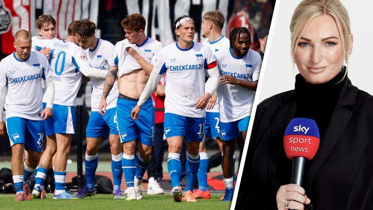 Sky Sport Reporterin Lisa de Ruiter kommentiert die aktuelle Lage von Hertha BSC.