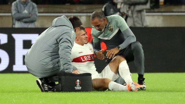 Finn Jeltsch hat sich beim Europa-League-Auftakt verletzt.