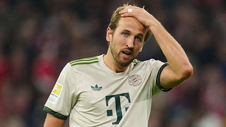 Bayern-Stürmer Harry Kane erzielte gegen Werder Bremen zwei Tore.