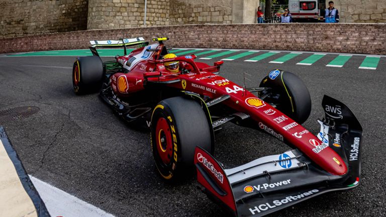 Lewis Hamilton (Ferrari) in Baku.