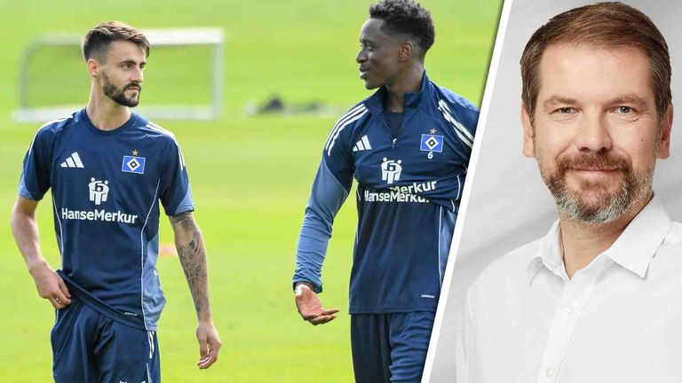 Fabio Vieira (l.) und Albert Sambi Lokonga (r.) sollen dem Hamburger SV beim Erreichen des Klassenerhalts helfen.