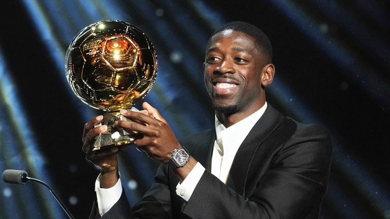 PSG-Star Ousmane Dembele gewinnt den Ballon d'Or 2025.