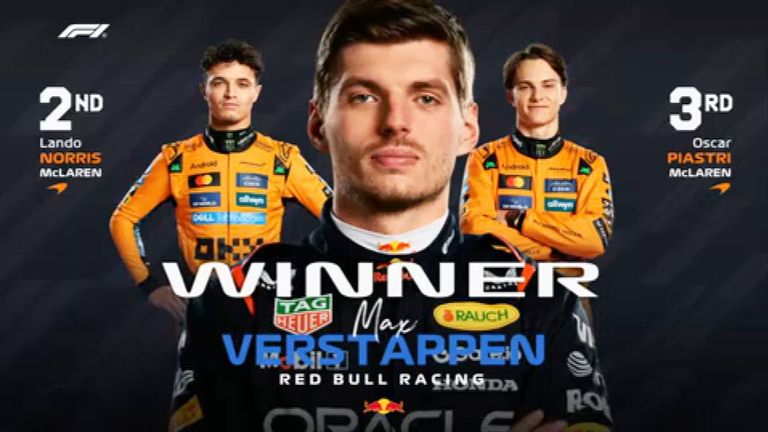 Das Rennergebnis in Italien.