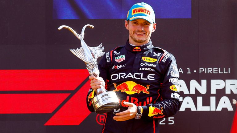 Max Verstappen gewinnt den Großen Preis von Italien.