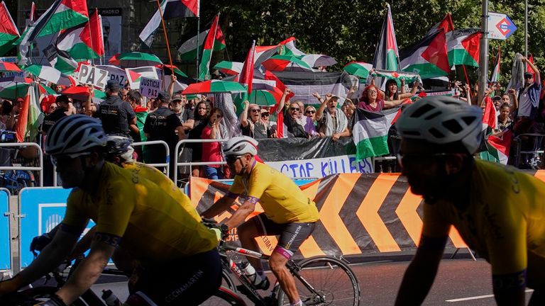 Wieder Proteste in Vuelta.