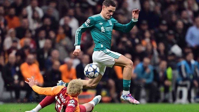 Florian Wirtz verliert am 2. Spieltag der Champions League mit dem FC Liverpool bei Galatasaray.