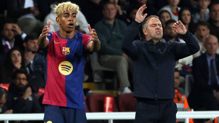 Lamine Yamal fällt aus - Trainer Hansi Flick ist sauer.