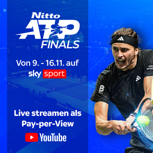 ATP Finals 2025 – live auf YouTube mit Sky Sport!