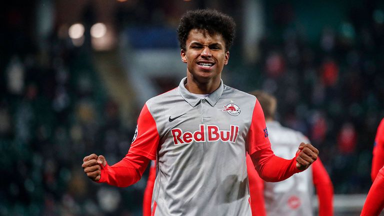 4. KARIM ADEYEMI trifft am 1. Dezember 2020 in der Gruppenphase für RB Salzburg gegen Lokomotiv Moskau im Alter von 18 Jahren und 318 Tagen.