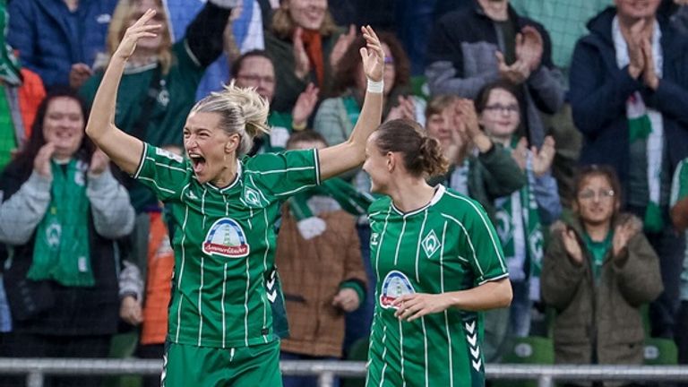 Werder Bremen gewinnt in der Frauen-Bundesliga gegen den HSV.