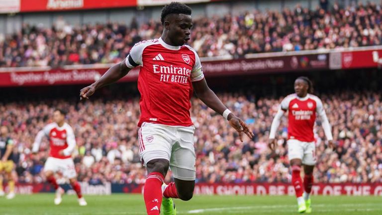 Platz 6: BUKAYO SAKA: Marktwert: 150,8 Mio. Euro (Verlust: 4,9 Mio. Euro)