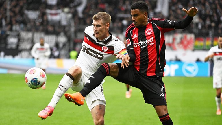 Eintracht Frankfurt gegen den FC St. Pauli.