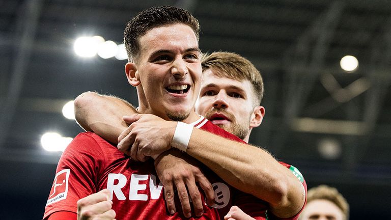 Köln-Talent Said El Mala bejubelt sein sehenswertes Tor gegen die TSG Hoffenheim.