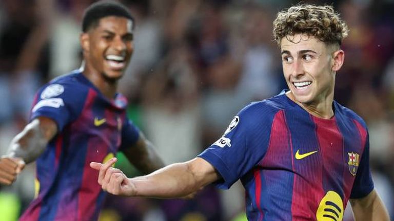 Fermin erzielt in der Champions League seinen ersten Dreierpack für den FC Barcelona.