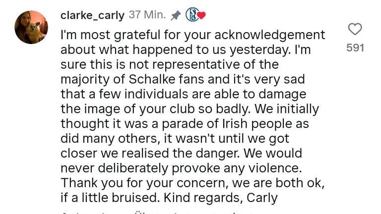 Das Statement der Fotografin im Wortlaut. (Quelle: Instagram/s04)