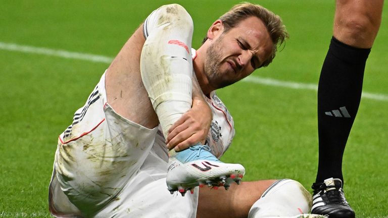 Harry Kane erlebte im Spiel gegen Frankfurt eine Schrecksekunde.