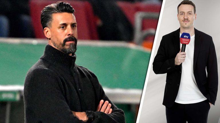 Für Sandro Wagner (l.) läuft es als FCA-Trainer noch nicht. Sky Sport Reporter Felix Fischer würde dem Coach dennoch Zeit geben. 