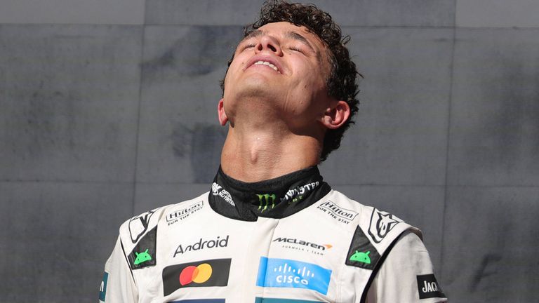 Lando Norris liegt fünf Rennen und zwei Sprints vor Saisonende auf Platz zwei der WM-Wertung. 