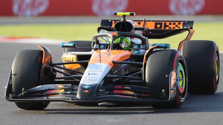 Lando Norris setzt im 3. Freien Training in Mexiko ganz klar die Bestzeit. 