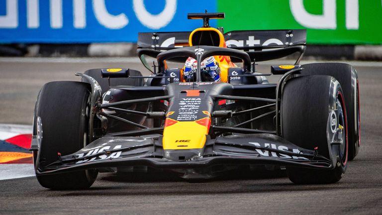Max Verstappen (Red Bull) in Singapur.