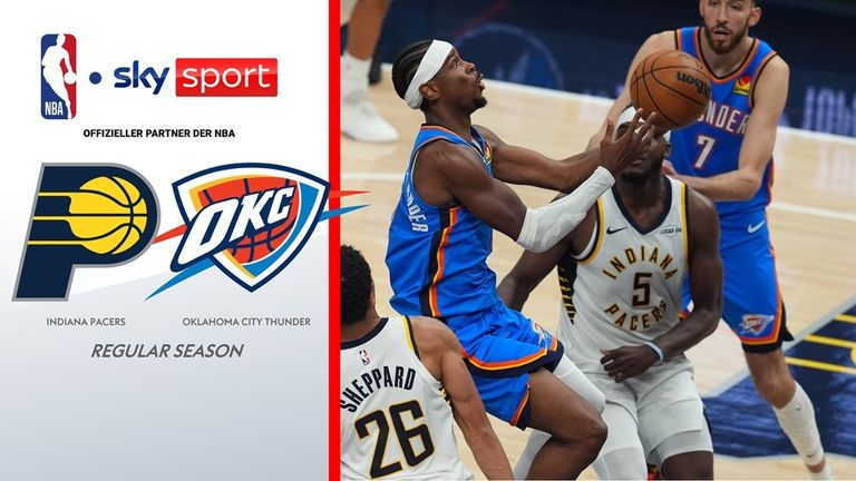 Mit 55 Punkten setzt Shai Gilgeous-Alexander das erste große Ausrufezeichen der neuen Saison und führt die Oklahoma City Thunder bei den Indiana Pacers zum 141:135-Sieg