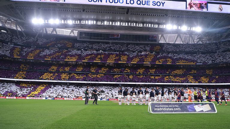 Die Real-Choreo vor dem Clasico: "Grandeza" - wahre Größe. 