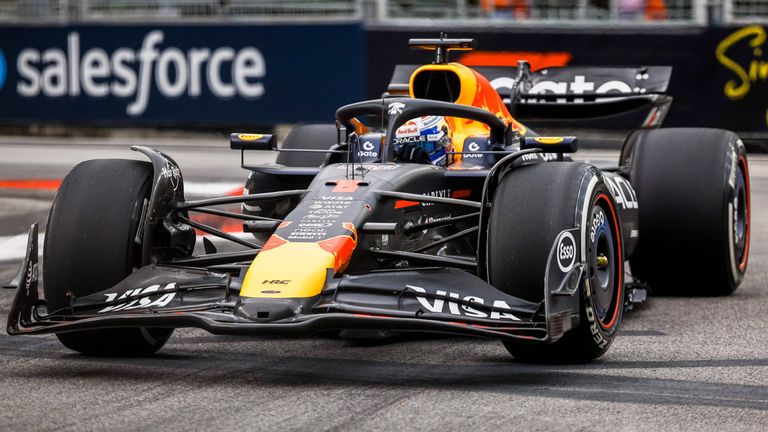 Max Verstappen (Red Bull) in Singapur.