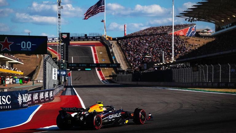 Yuki Tsunoda im Red Bull auf dem Circuit of the Americas in Austin unterwegs.
